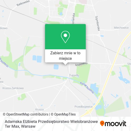 Mapa Adamska Elżbieta Przedsiębiorstwo Wielobranżowe Ter Max