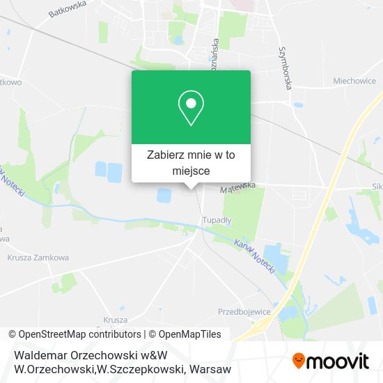 Mapa Waldemar Orzechowski w&W W.Orzechowski,W.Szczepkowski