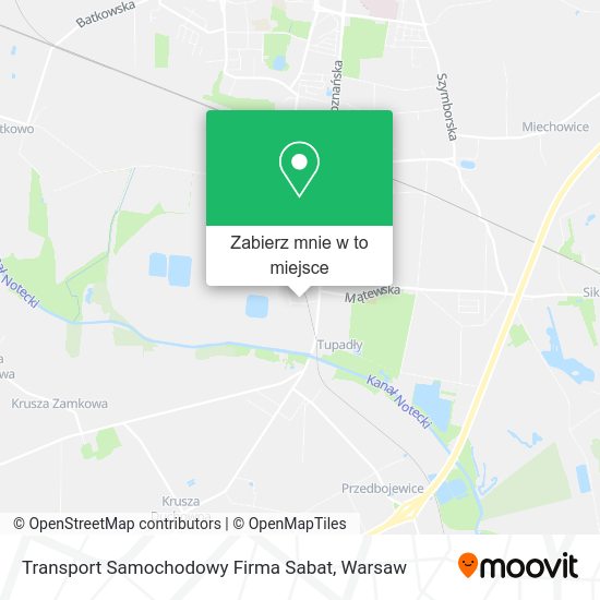 Mapa Transport Samochodowy Firma Sabat