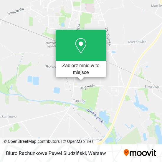 Mapa Biuro Rachunkowe Paweł Siudziński