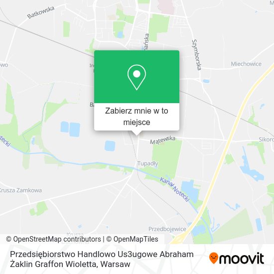 Mapa Przedsiębiorstwo Handlowo Us3ugowe Abraham Żaklin Graffon Wioletta