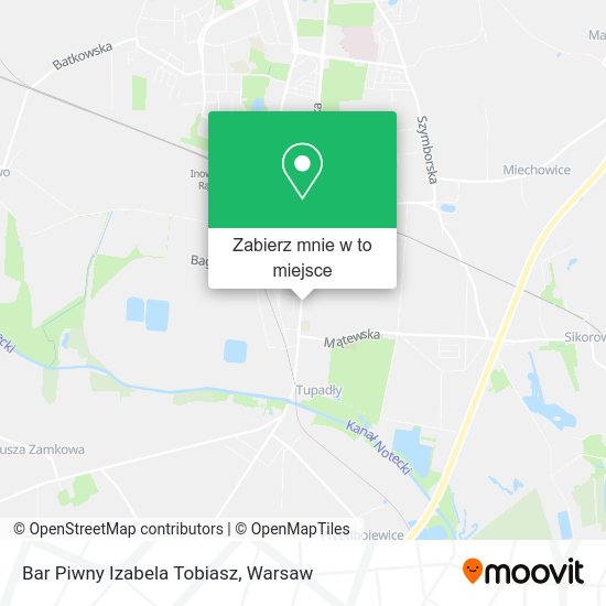 Mapa Bar Piwny Izabela Tobiasz