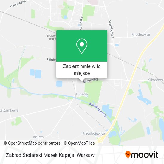 Mapa Zakład Stolarski Marek Kapeja