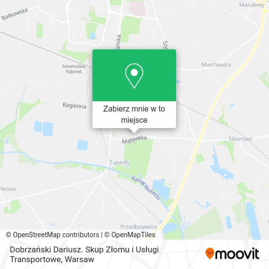 Mapa Dobrzański Dariusz. Skup Złomu i Usługi Transportowe