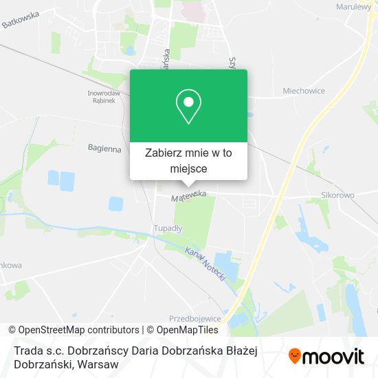 Mapa Trada s.c. Dobrzańscy Daria Dobrzańska Błażej Dobrzański