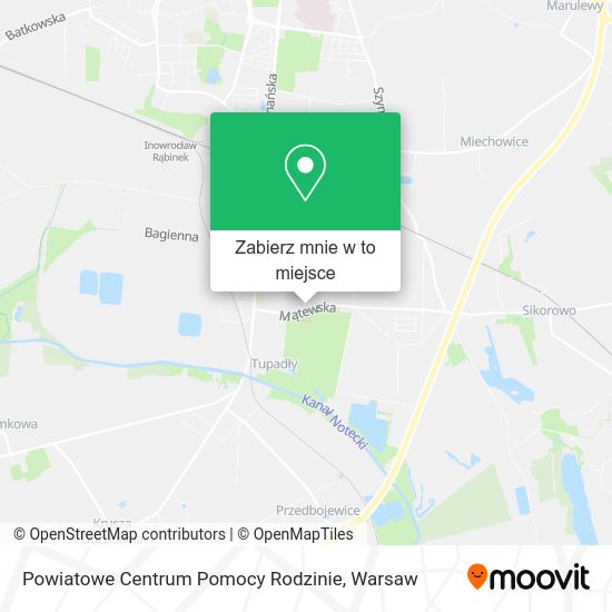 Mapa Powiatowe Centrum Pomocy Rodzinie