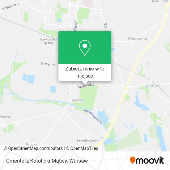 Mapa Cmentarz Katolicki Mątwy