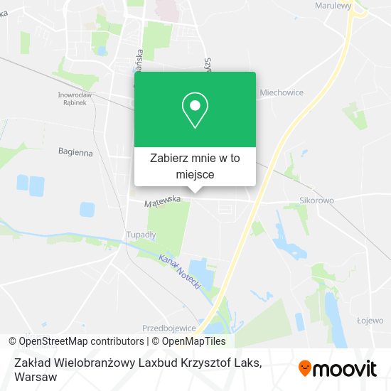 Mapa Zakład Wielobranżowy Laxbud Krzysztof Laks