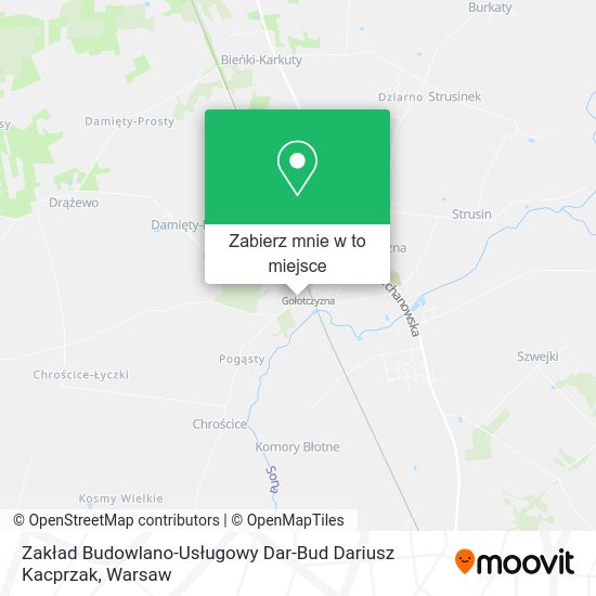 Mapa Zakład Budowlano-Usługowy Dar-Bud Dariusz Kacprzak