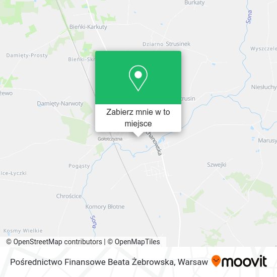 Mapa Pośrednictwo Finansowe Beata Żebrowska