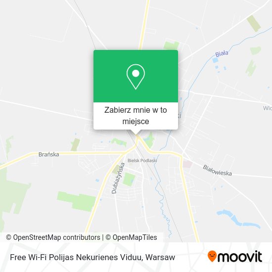 Mapa Free Wi-Fi Polijas Nekurienes Viduu