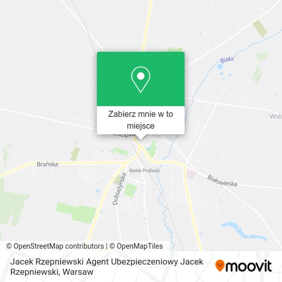 Mapa Jacek Rzepniewski Agent Ubezpieczeniowy Jacek Rzepniewski