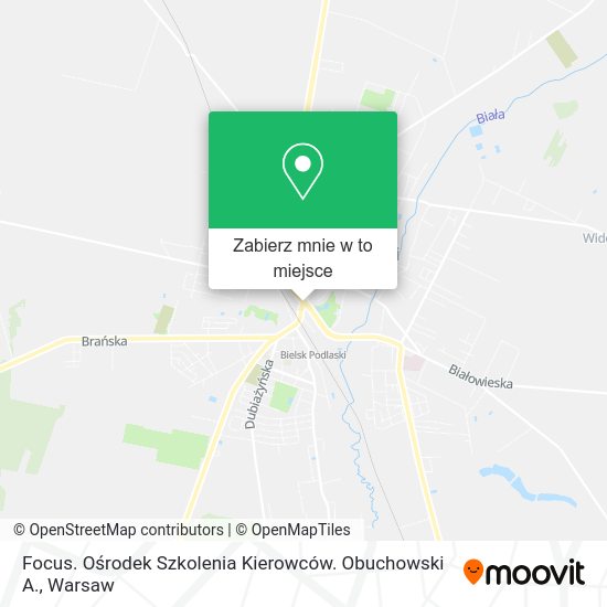 Mapa Focus. Ośrodek Szkolenia Kierowców. Obuchowski A.