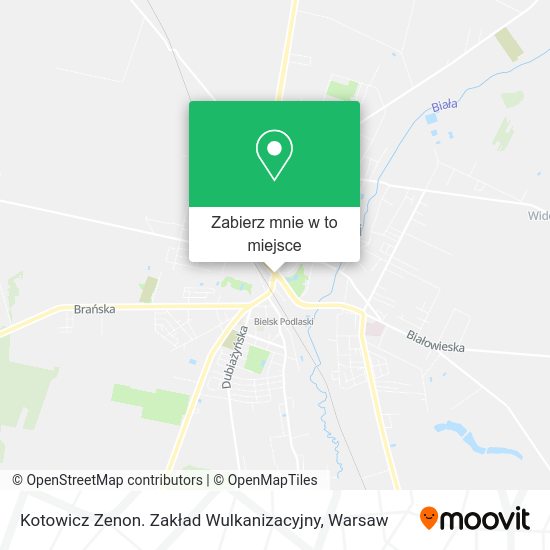 Mapa Kotowicz Zenon. Zakład Wulkanizacyjny