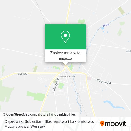 Mapa Dąbrowski Sebastian. Blacharstwo i Lakiernictwo, Autonaprawa