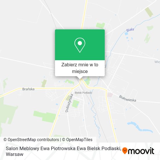 Mapa Salon Meblowy Ewa Piotrowska Ewa Bielsk Podlaski