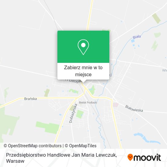 Mapa Przedsiębiorstwo Handlowe Jan Maria Lewczuk