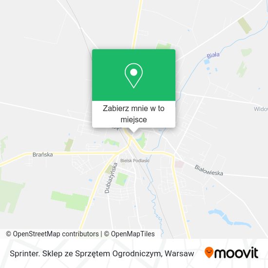 Mapa Sprinter. Sklep ze Sprzętem Ogrodniczym