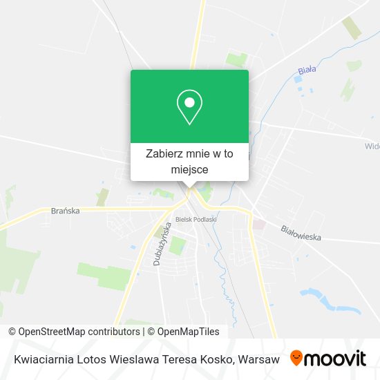 Mapa Kwiaciarnia Lotos Wieslawa Teresa Kosko