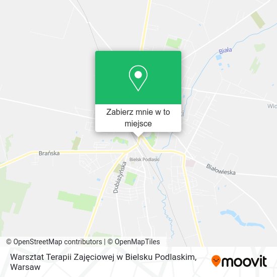 Mapa Warsztat Terapii Zajęciowej w Bielsku Podlaskim