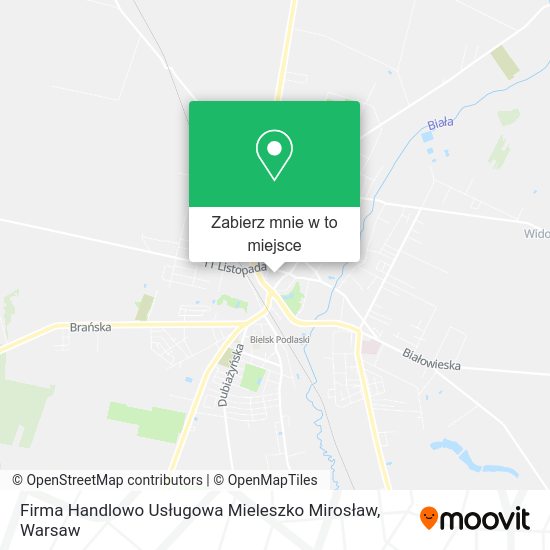 Mapa Firma Handlowo Usługowa Mieleszko Mirosław