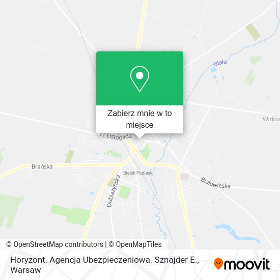 Mapa Horyzont. Agencja Ubezpieczeniowa. Sznajder E.