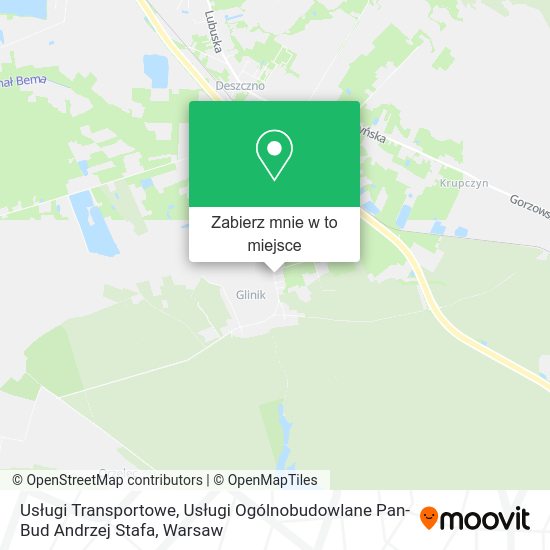 Mapa Usługi Transportowe, Usługi Ogólnobudowlane Pan-Bud Andrzej Stafa