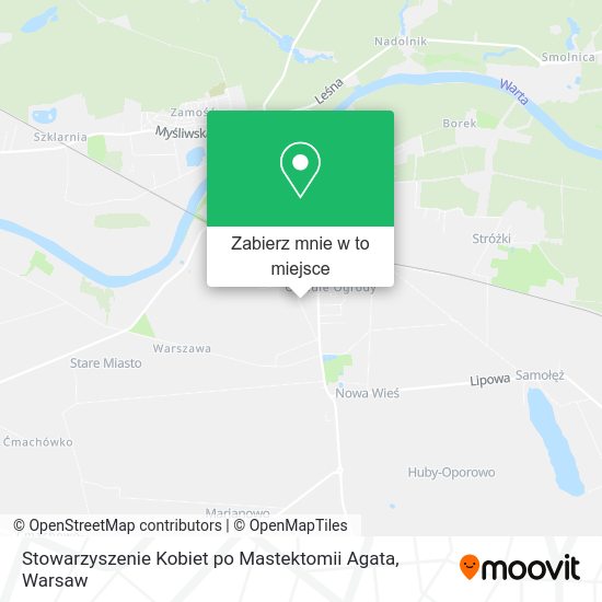 Mapa Stowarzyszenie Kobiet po Mastektomii Agata