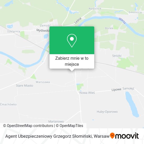 Mapa Agent Ubezpieczeniowy Grzegorz Słomiński