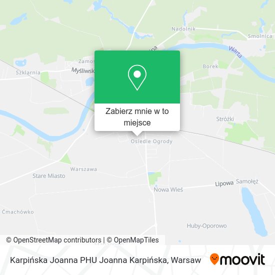 Mapa Karpińska Joanna PHU Joanna Karpińska