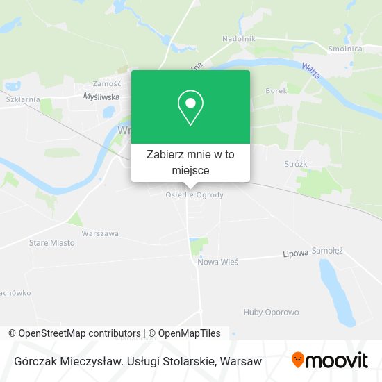 Mapa Górczak Mieczysław. Usługi Stolarskie