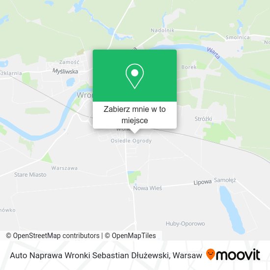 Mapa Auto Naprawa Wronki Sebastian Dłużewski