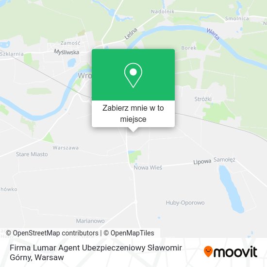 Mapa Firma Lumar Agent Ubezpieczeniowy Sławomir Górny