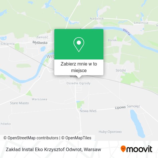 Mapa Zakład Instal Eko Krzysztof Odwrot