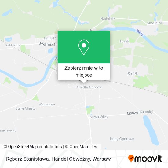 Mapa Rębarz Stanisława. Handel Obwoźny