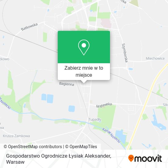 Mapa Gospodarstwo Ogrodnicze Łysiak Aleksander