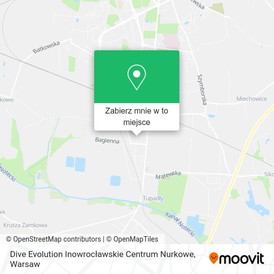 Mapa Dive Evolution Inowrocławskie Centrum Nurkowe