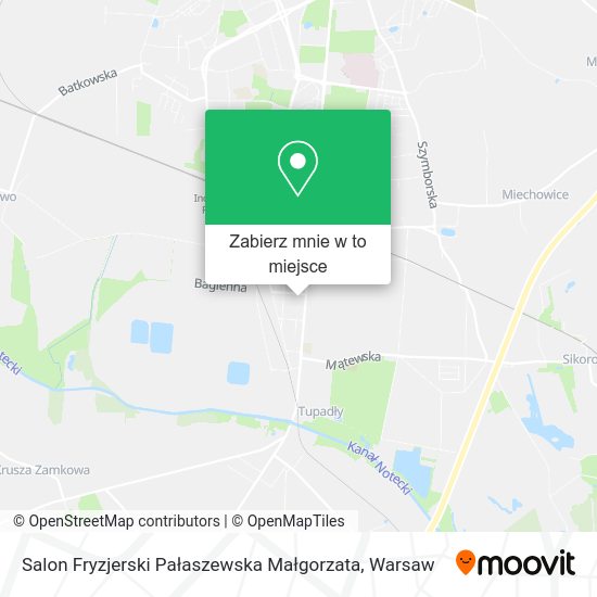 Mapa Salon Fryzjerski Pałaszewska Małgorzata