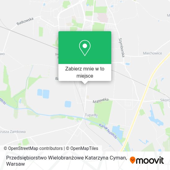 Mapa Przedsiębiorstwo Wielobranżowe Katarzyna Cyman