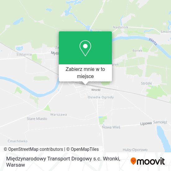 Mapa Międzynarodowy Transport Drogowy s.c. Wronki