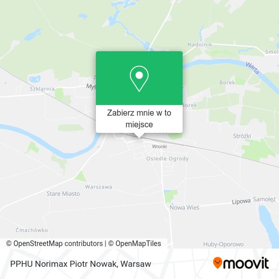 Mapa PPHU Norimax Piotr Nowak