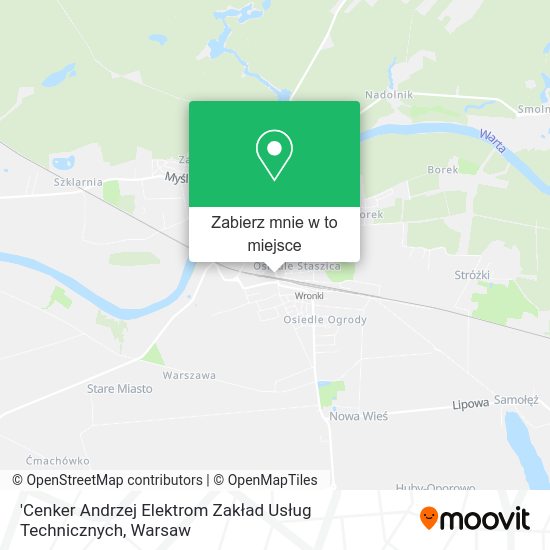 Mapa 'Cenker Andrzej Elektrom Zakład Usług Technicznych