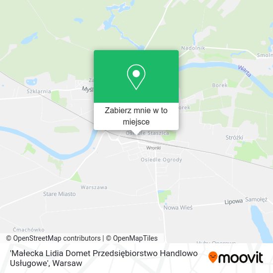 Mapa 'Małecka Lidia Domet Przedsiębiorstwo Handlowo Usługowe'