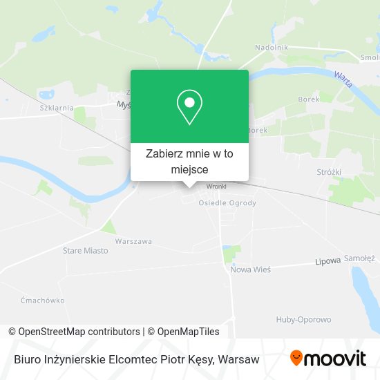 Mapa Biuro Inżynierskie Elcomtec Piotr Kęsy