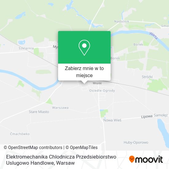 Mapa Elektromechanika Chlodnicza Przedsiebiorstwo Uslugowo Handlowe