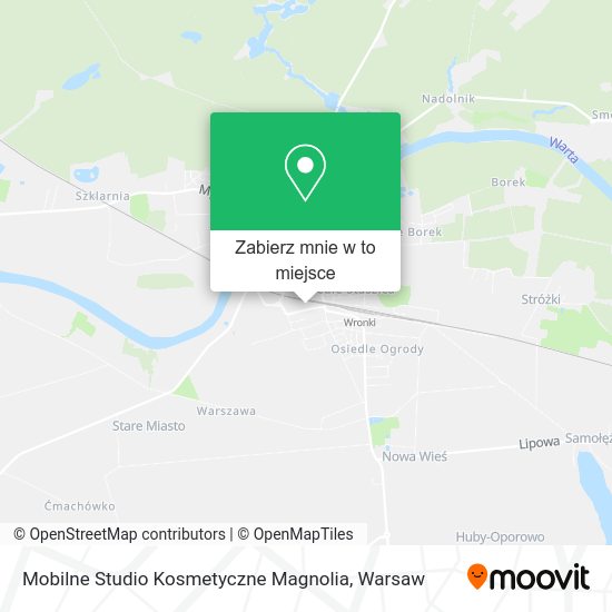 Mapa Mobilne Studio Kosmetyczne Magnolia