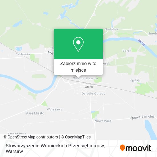 Mapa Stowarzyszenie Wronieckich Przedsiębiorców