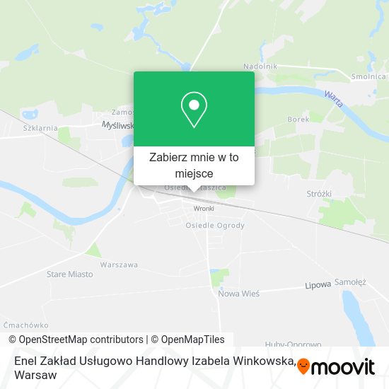 Mapa Enel Zakład Usługowo Handlowy Izabela Winkowska