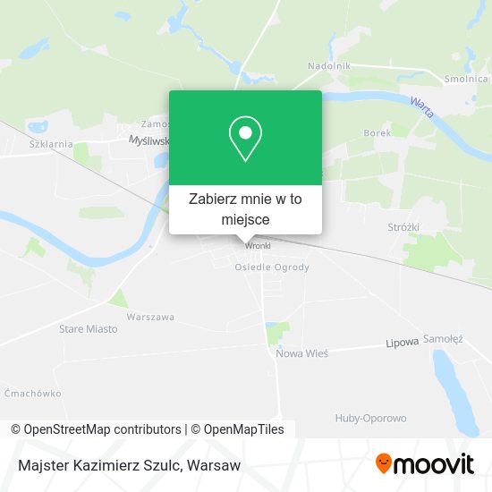 Mapa Majster Kazimierz Szulc