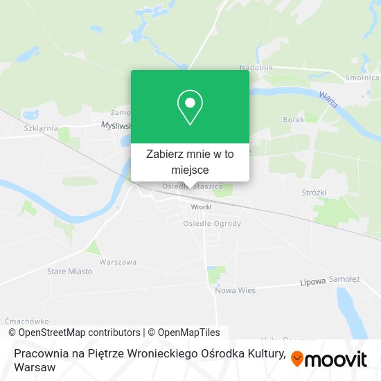 Mapa Pracownia na Piętrze Wronieckiego Ośrodka Kultury